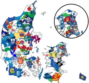 Viser de danske kommuner hvor klienter kan søge tilskud til psykologsamtaler